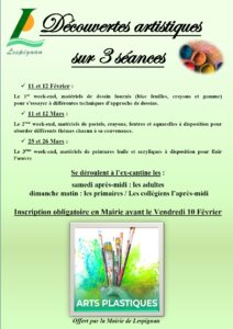 Affiche DECOUVERTES ARTISTIQUES DETAILLEE Page 0001