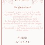 Gala annuel du GAAL