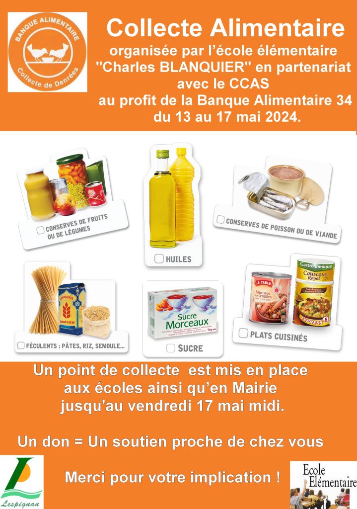 Collecte alimentaire2024 Produits