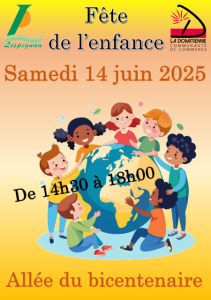 affiche fête de l'enfance pour panneau ville