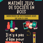 Matinée jeux de société en bois