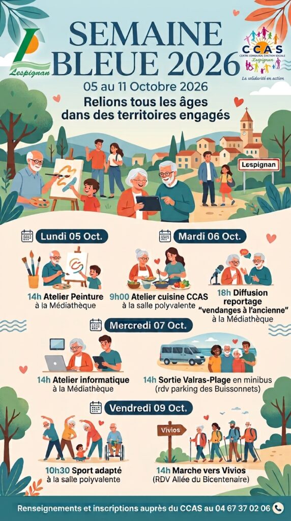 Affiche semaine bleue