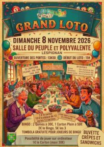 Affiche loto du 8 11 2026Cigalons